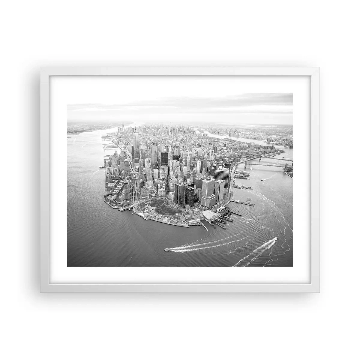 Plakat i hvid ramme - Hvordan kan man ikke elske? - 50x40 cm