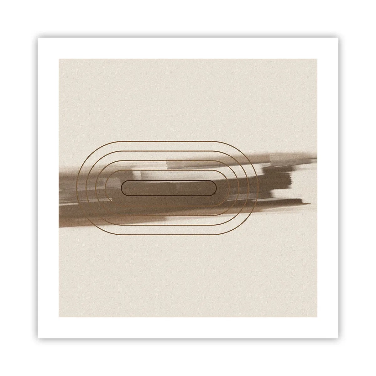 Plakat - Et pust af gråvejr - 50x50 cm