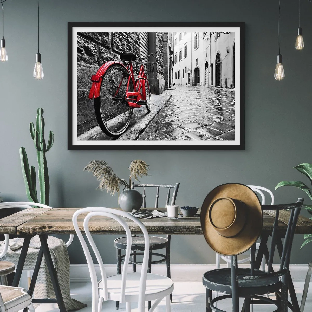 Plakat i sort ramme - Ægte skønhed ældes ikke - 70x50 cm