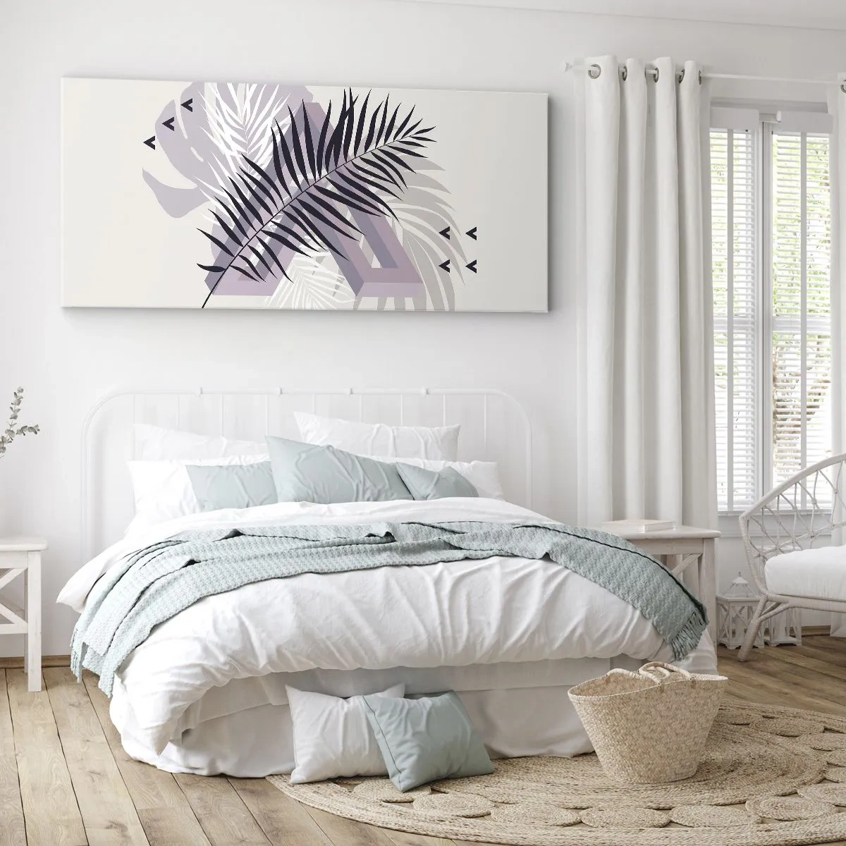 Lærredstryk - Billede på lærred - Skygge af en skygge - 140x50 cm