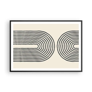 Plakat i sort ramme - Kommer snart... - 100x70 cm