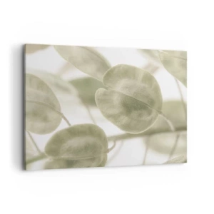 Lærredstryk - Billede på lærred - I begyndelsen var der blade... - 120x80 cm