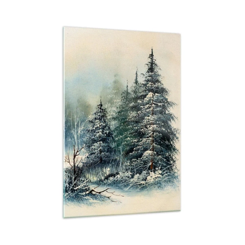 Billede på glas - Klar til jul - 70x100 cm