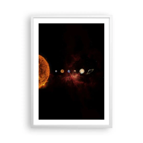 Plakat i hvid ramme - Vores nabolag - 50x70 cm