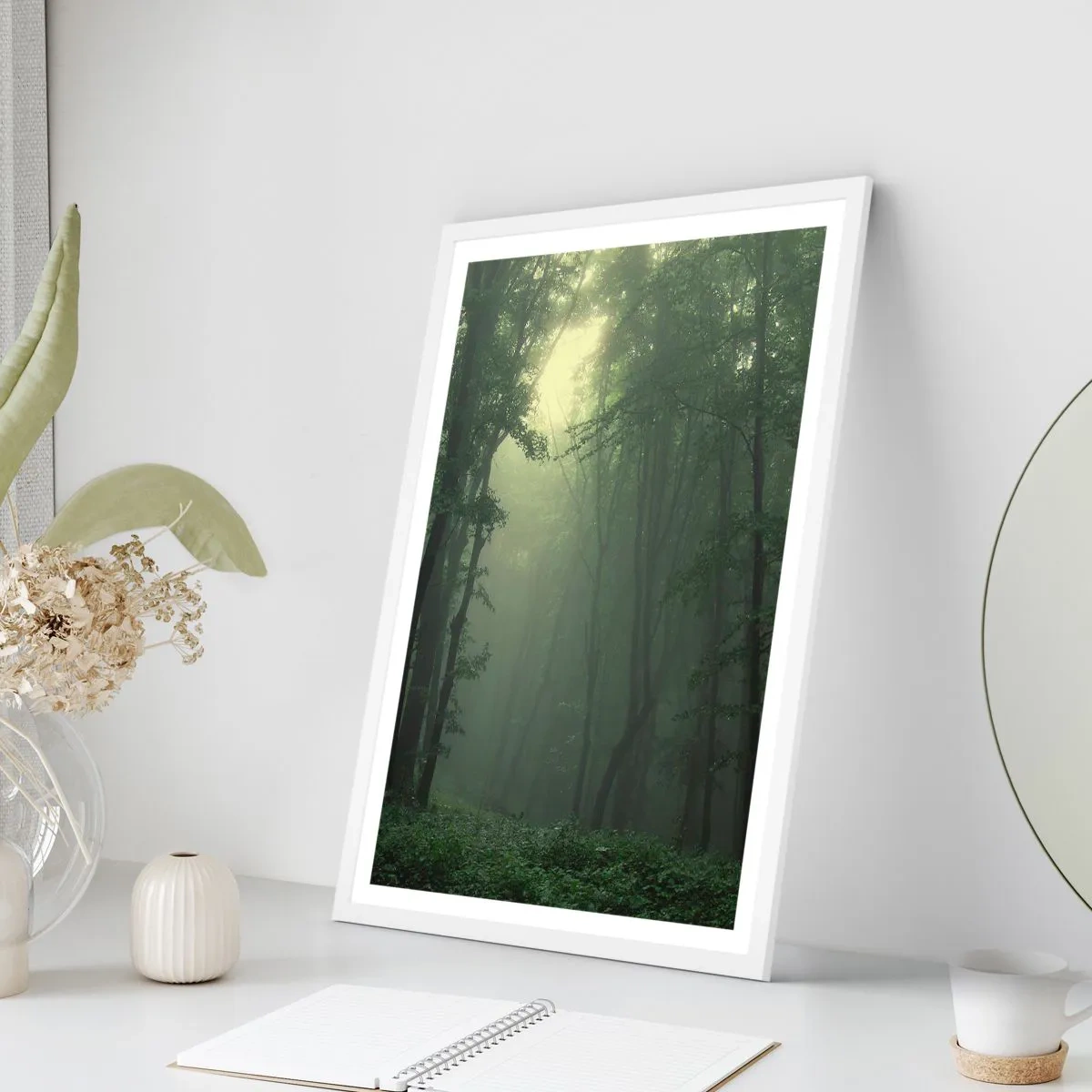 Plakat i hvid ramme - Før han vågner op - 30x40 cm