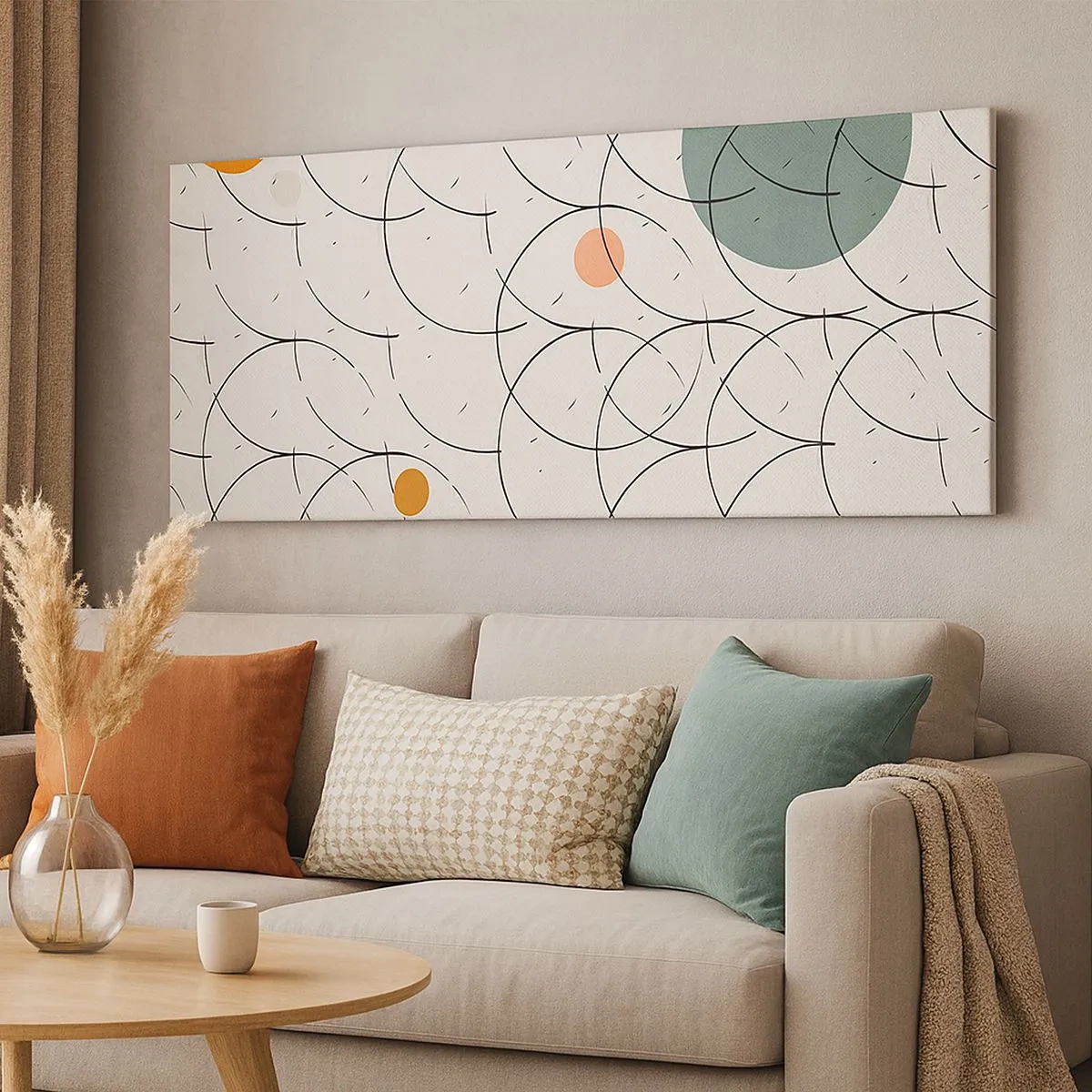 Lærredstryk - Billede på lærred - I popkunstens ånd - 100x40 cm