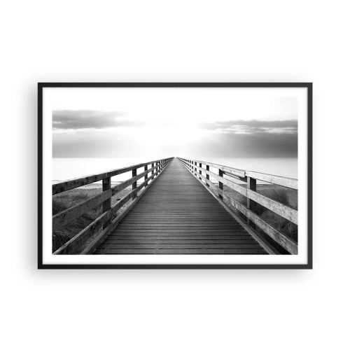 Plakat i sort ramme - Ind i det fjerne… - 91x61 cm