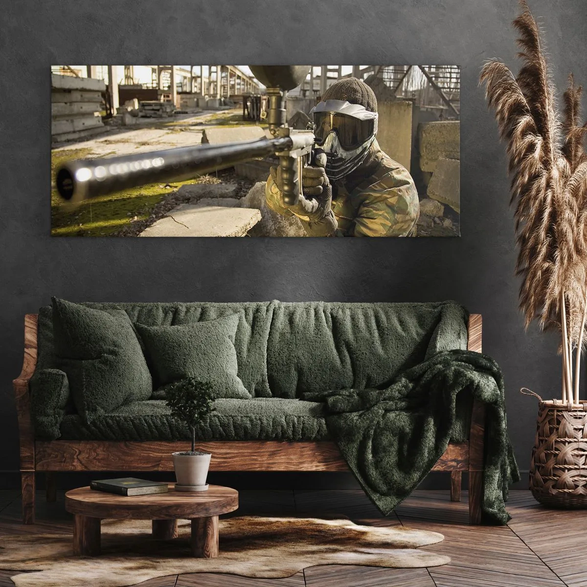Lærredstryk - Billede på lærred - Og du kan blive en helt - 160x50 cm