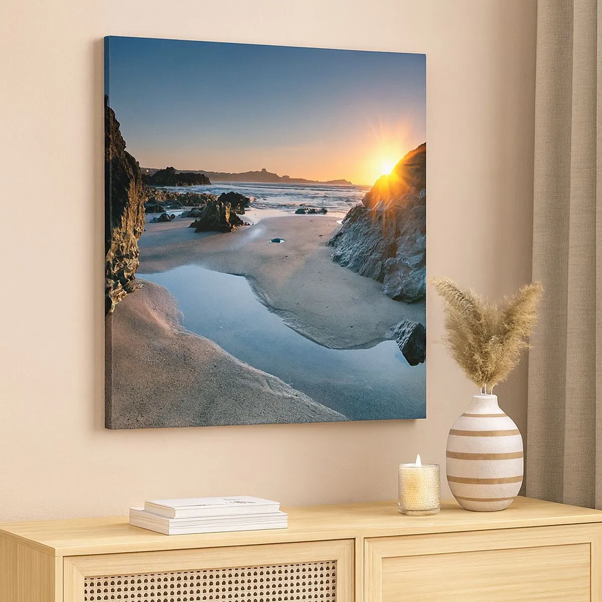 Lærredstryk - Billede på lærred - Uberørt af menneskehånd - 30x30 cm