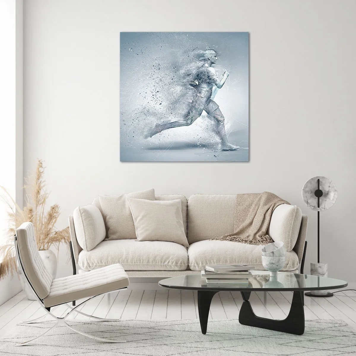 Billede på glas - Krystalklar energi - 60x60 cm