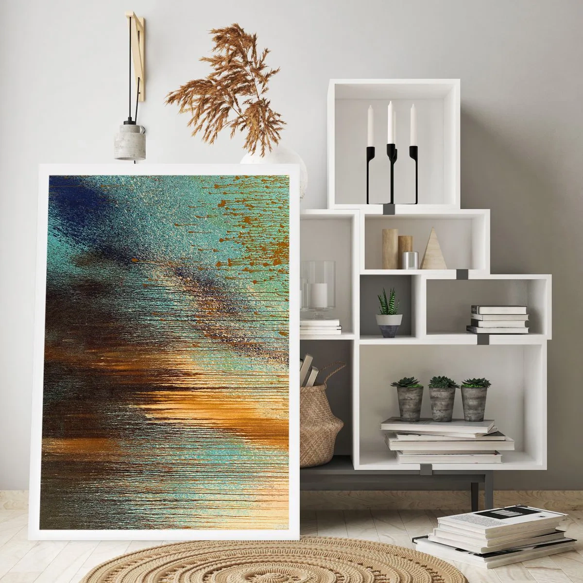 Plakat - En utilsigtet farverig komposition - 30x40 cm