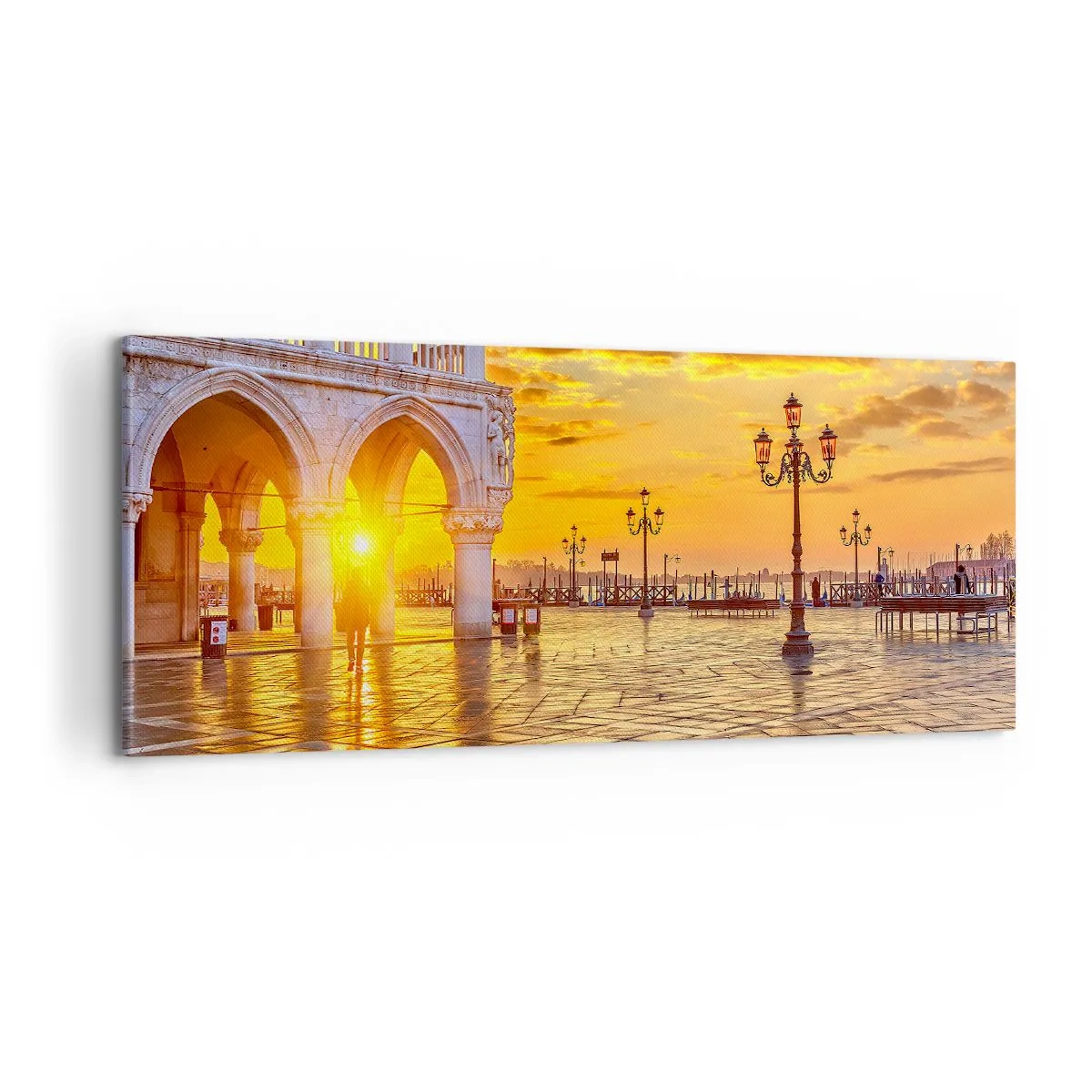 Lærredstryk - Billede på lærred - Hvor er alle henne? - 100x40 cm