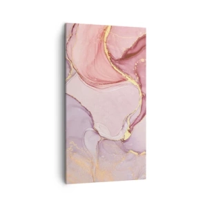 Lærredstryk - Billede på lærred - Et kærtegn af farver - 45x80 cm