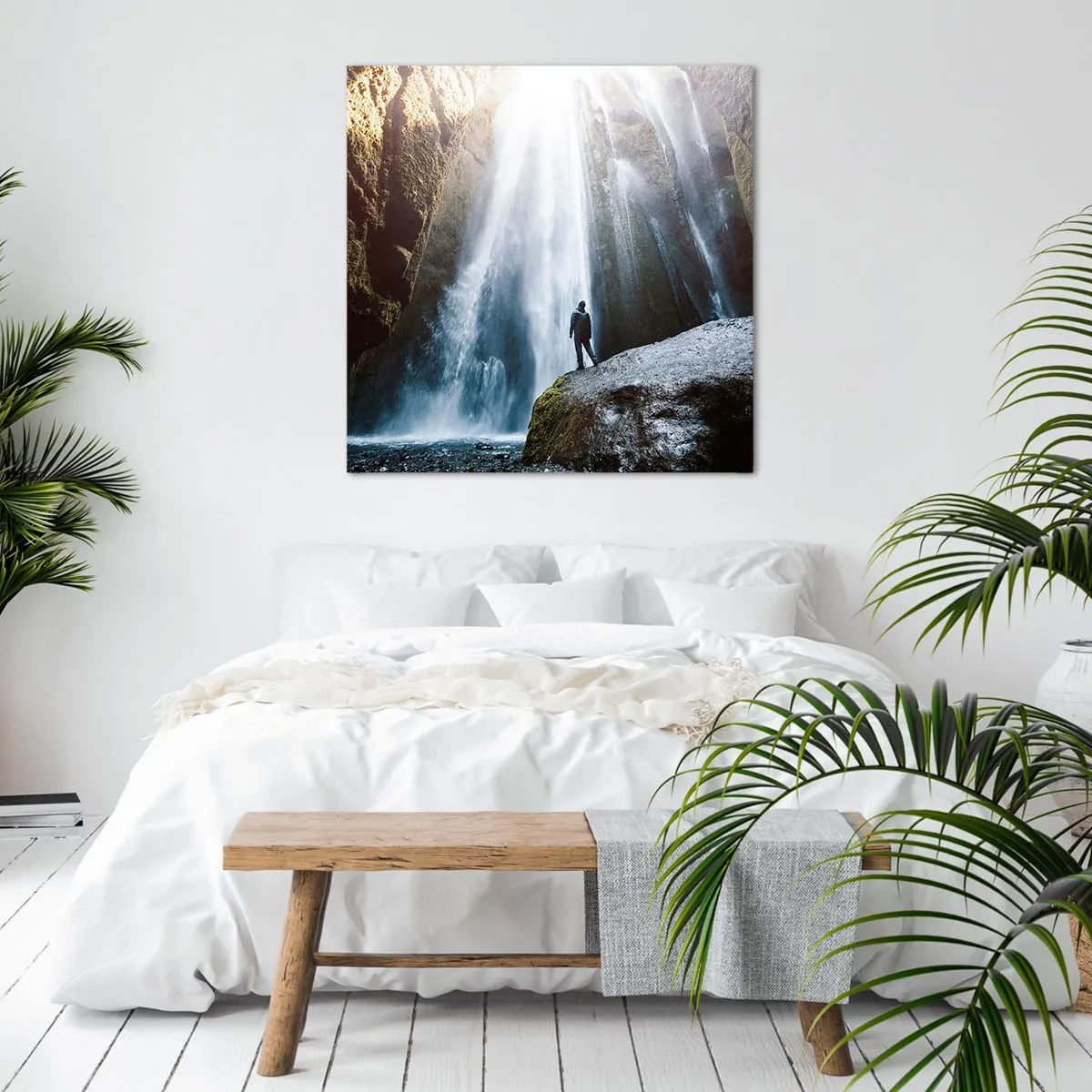 Lærredstryk - Billede på lærred - Genskabelse af proportioner - 50x50 cm