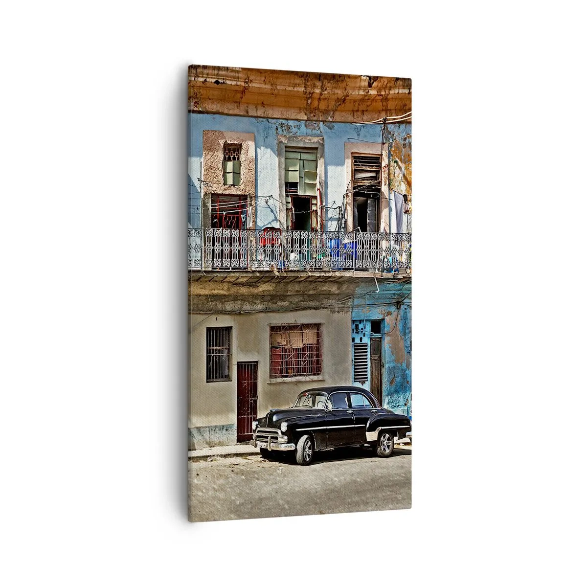 Lærredstryk - Billede på lærred - Havana stemning - 55x100 cm