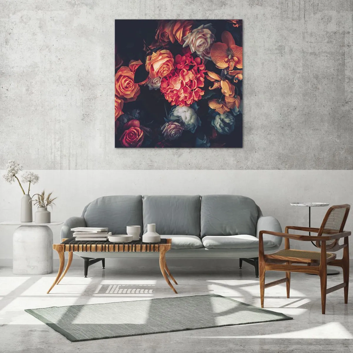 Billede på glas - Ligesom de hollandske mestre - 50x50 cm