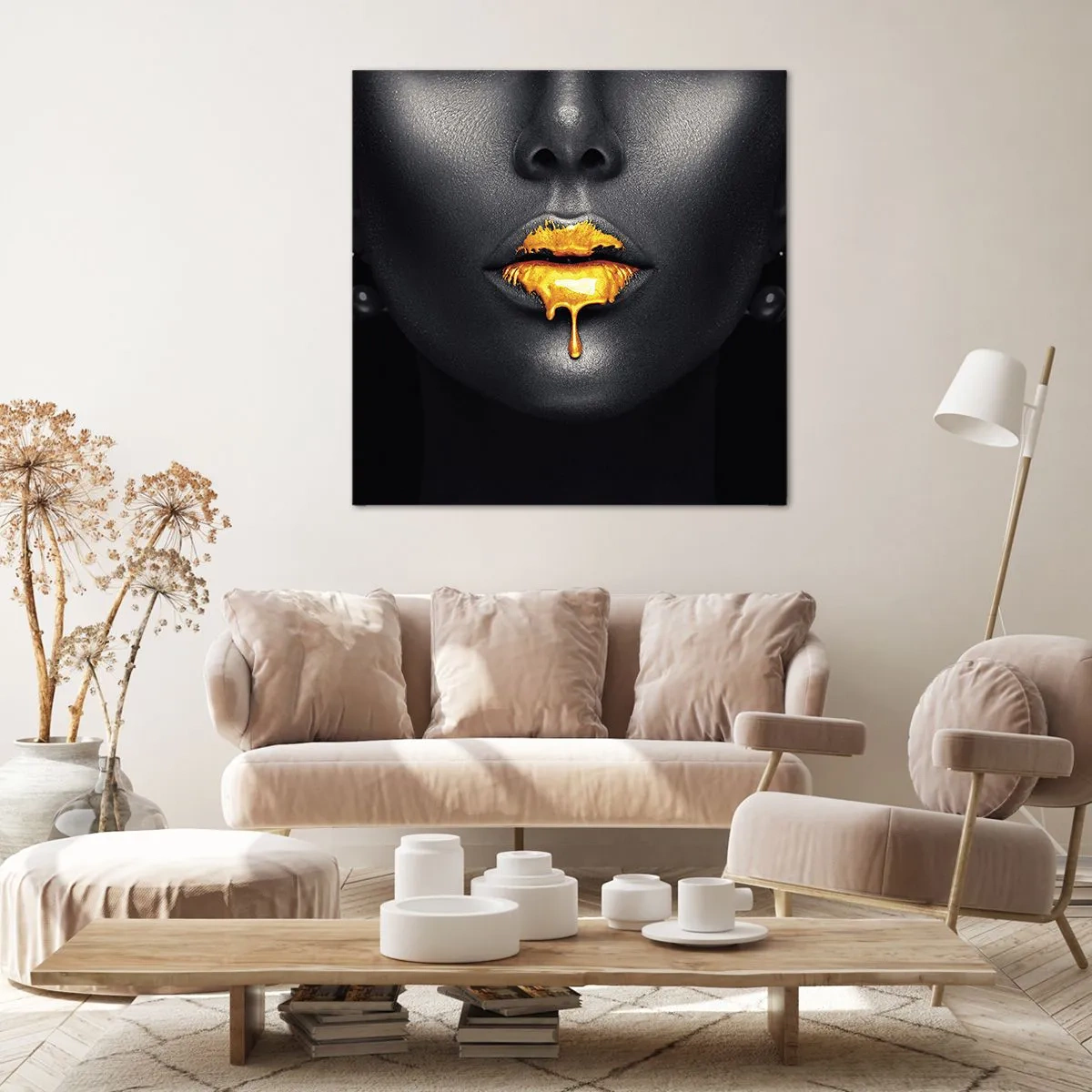 Lærredstryk - Billede på lærred - Gyldenmund - 70x70 cm