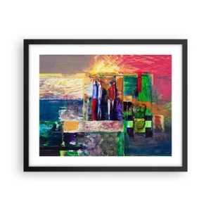 Plakat i sort ramme - Forhold og følelser - 50x40 cm