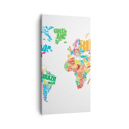 Lærredstryk - Billede på lærred - Jeg ønsker at vide alt - 55x100 cm