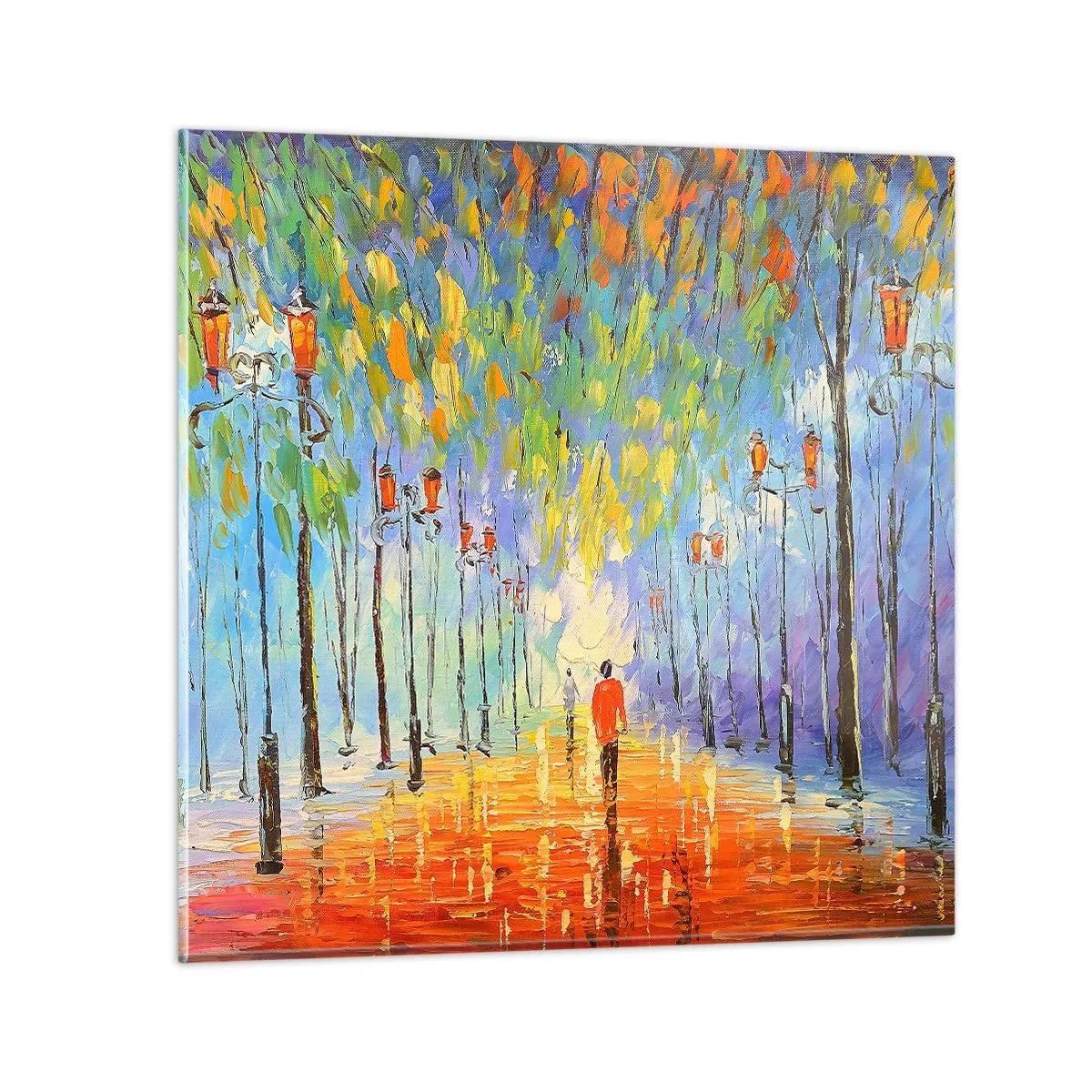 Billede på glas - Nattens sang om regnen - 50x50 cm