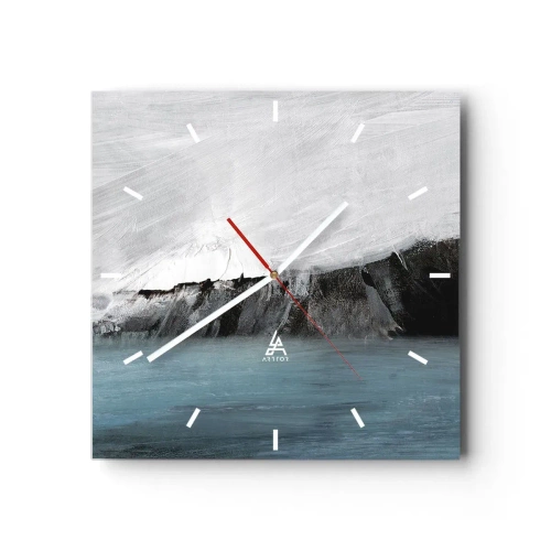 Vægur, Uret - Vand - jord: et sammenstød mellem elementerne - 40x40 cm