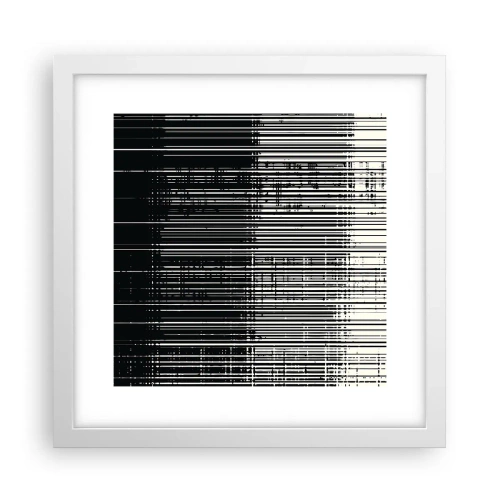 Plakat i hvid ramme - Bølger og vibrationer - 30x30 cm