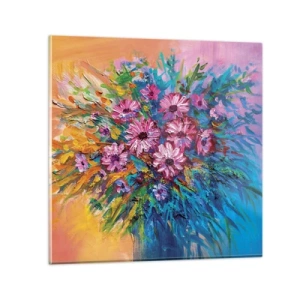 Billede på glas - Livets energi - 30x30 cm