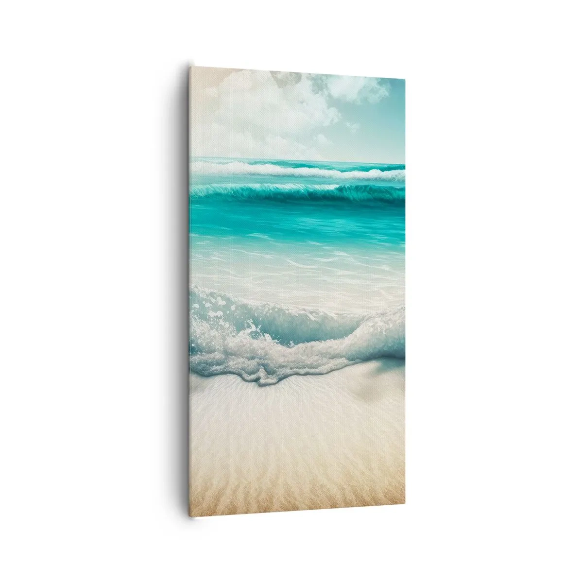 Lærredstryk - Billede på lærred - Havets ro - 65x120 cm