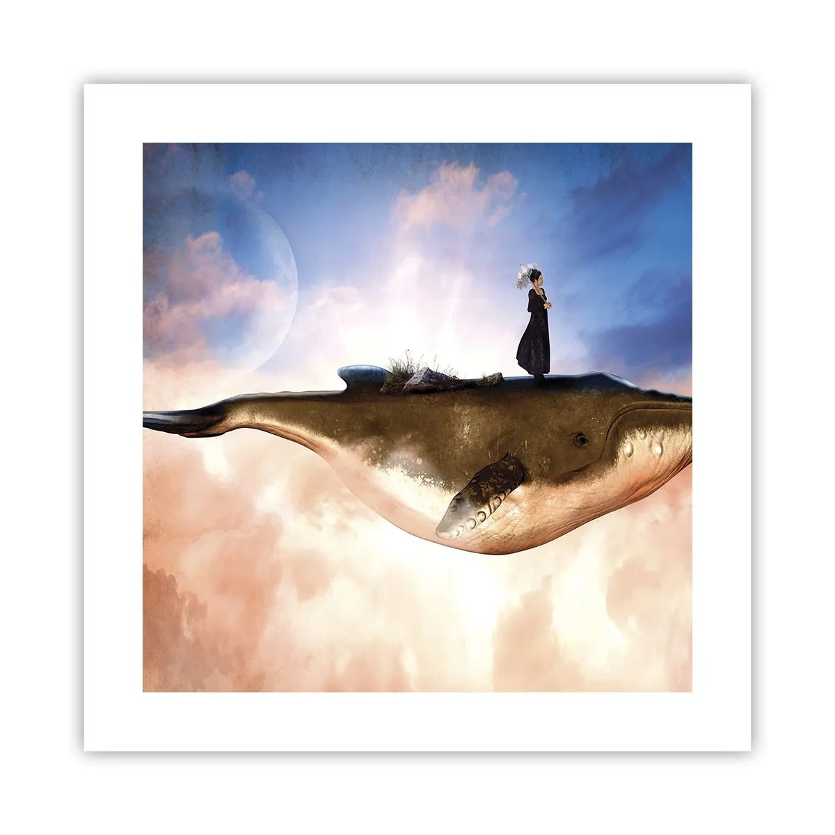 Plakat - En surrealistisk rejse - 40x40 cm