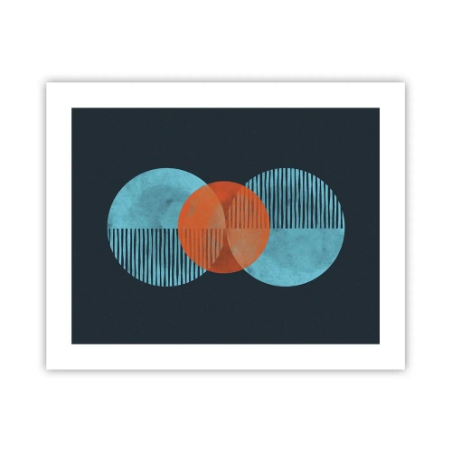 Plakat - Symmetrisk sammensætning - 50x40 cm