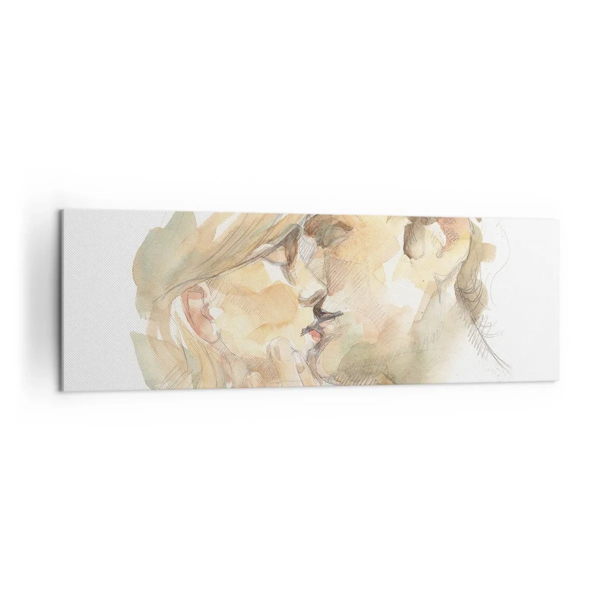 Lærredstryk - Billede på lærred - Den fundne halvdel? - 160x50 cm