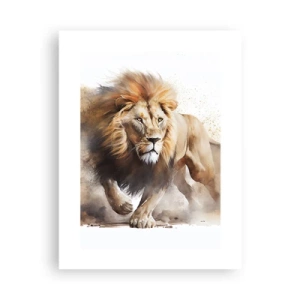 Plakat - Kongen er taget af sted - 30x40 cm