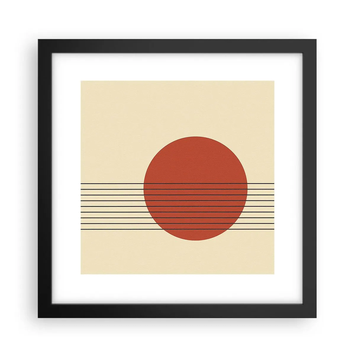 Plakat i sort ramme - Og så videre - 30x30 cm