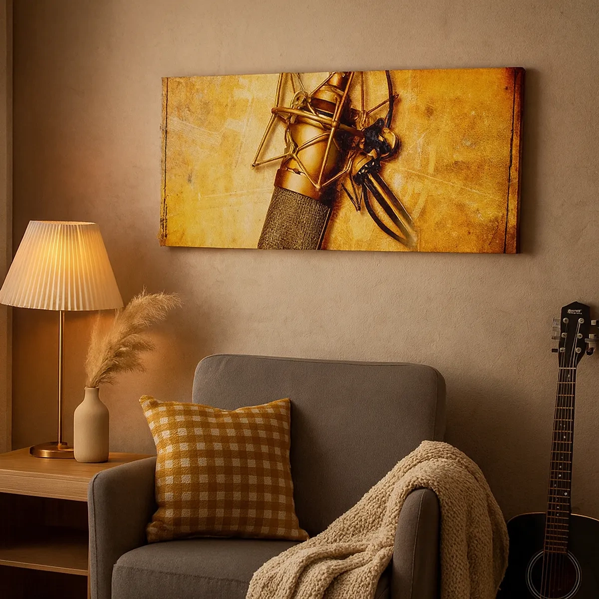 Lærredstryk - Billede på lærred - Radioens gyldne år - 30x30 cm