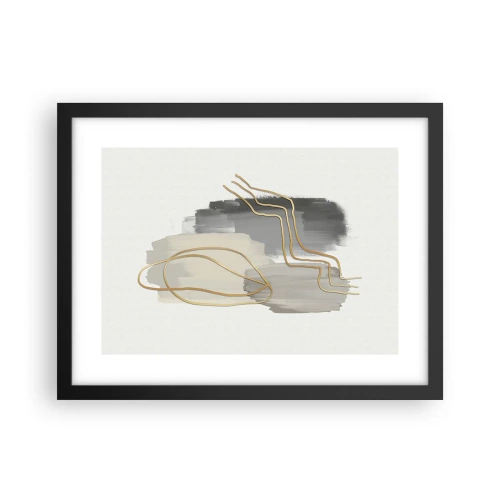 Plakat i sort ramme - Vedholdenhed og bevægelse - 40x30 cm