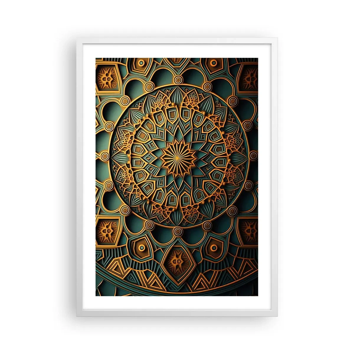 Plakat i hvid ramme - I et arabisk klima - 50x70 cm