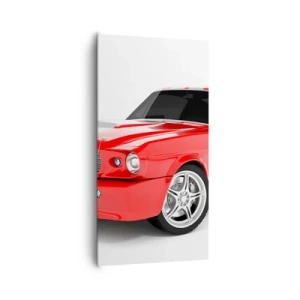 Lærredstryk - Billede på lærred - Mustang så hurtigt som vinden - 65x120 cm