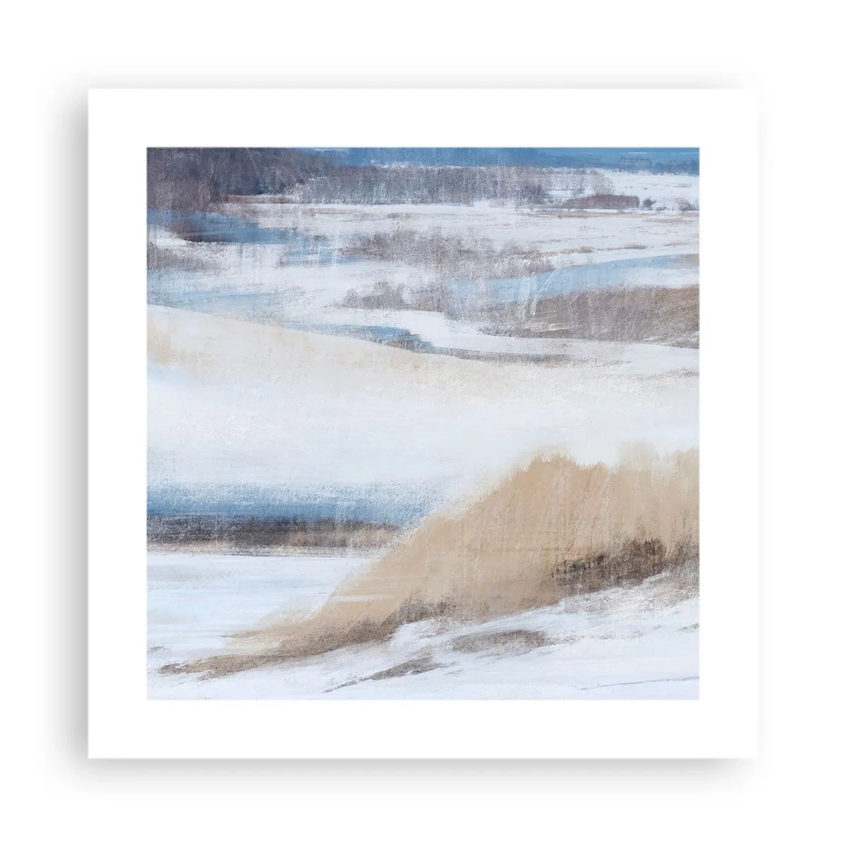 Plakat - Vinterkomposition - 40x40 cm