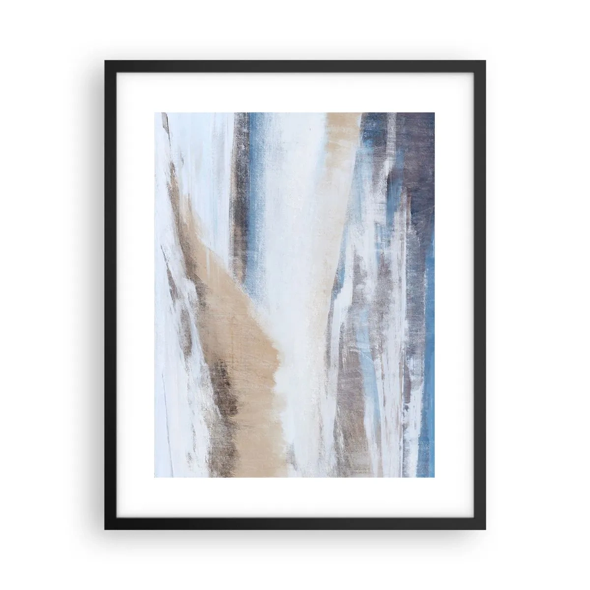 Plakat i sort ramme - Vinterkomposition - 40x50 cm