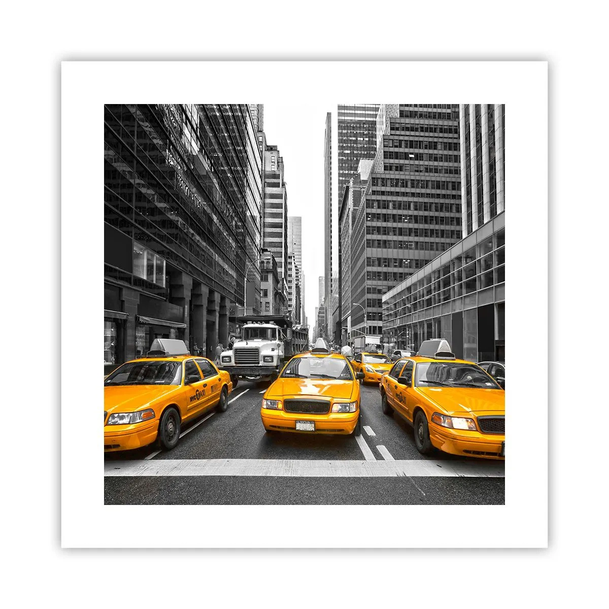 Plakat - Det er os, der farver byen - 40x40 cm