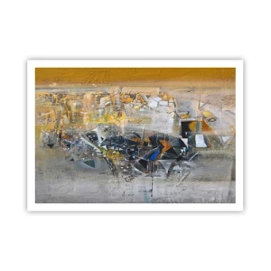 Plakat - Alt vil falde på plads - 100x70 cm