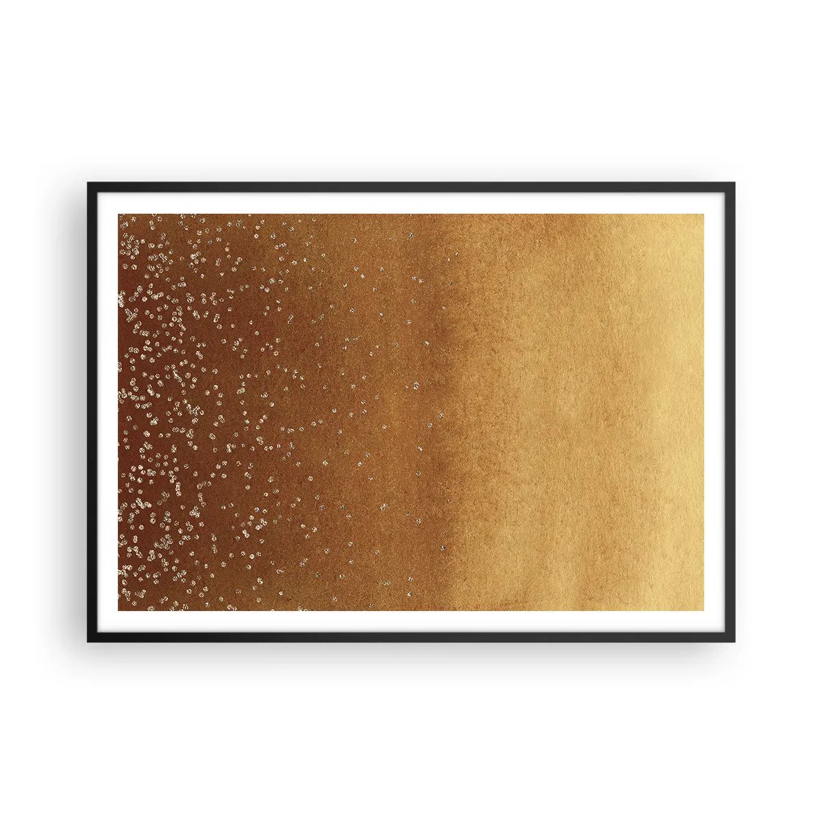 Plakat i sort ramme - Lysets fødsel - 100x70 cm