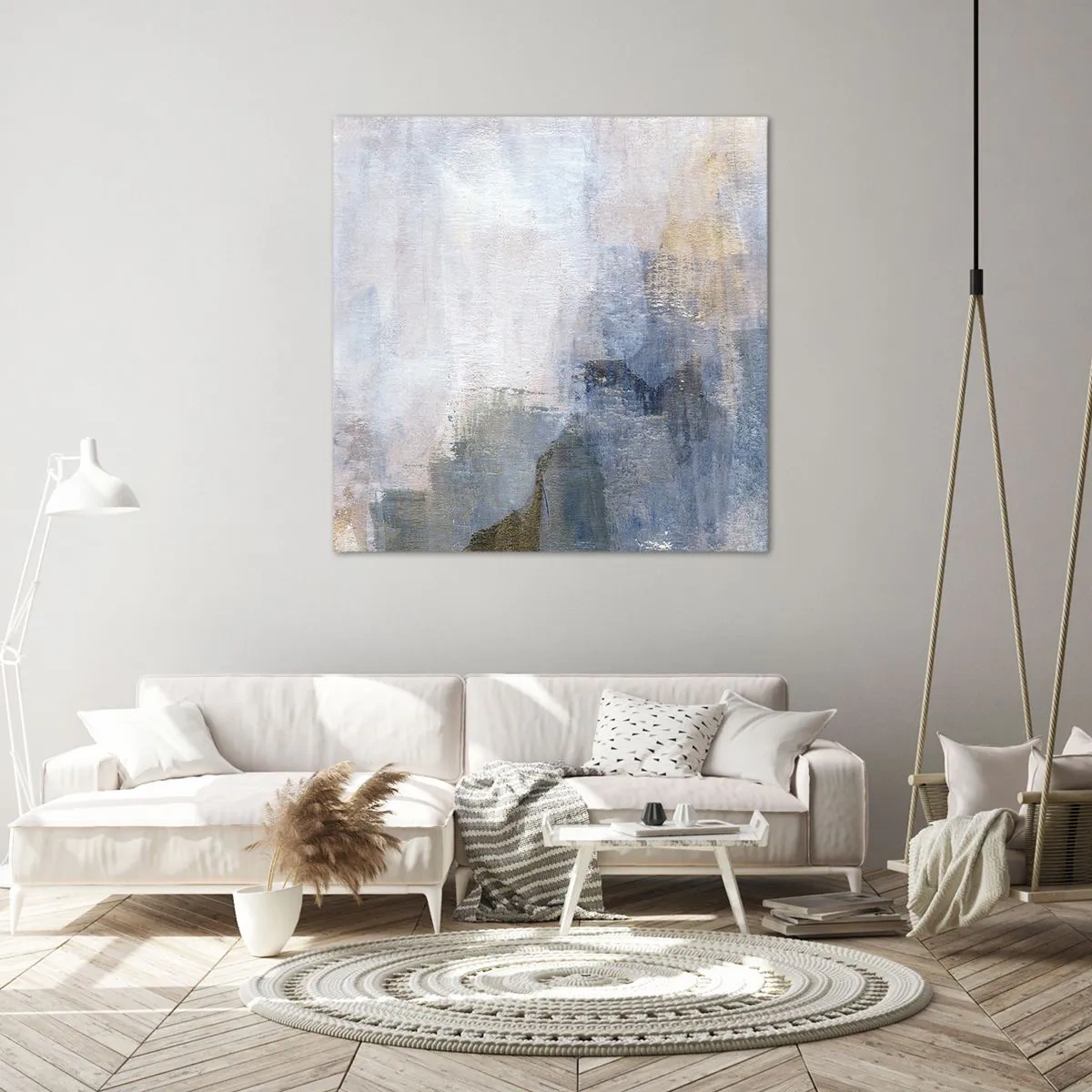 Lærredstryk - Billede på lærred - Farvetoner og akkorder - 40x40 cm