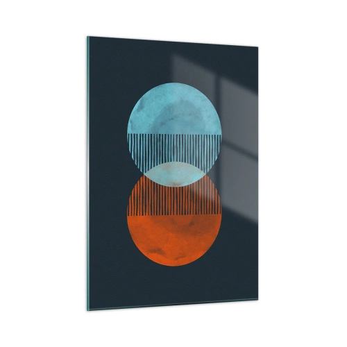 Billede på glas - Astronomisk fantasi - 50x70 cm