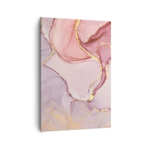 Lærredstryk - Billede på lærred - Et kærtegn af farver - 70x100 cm