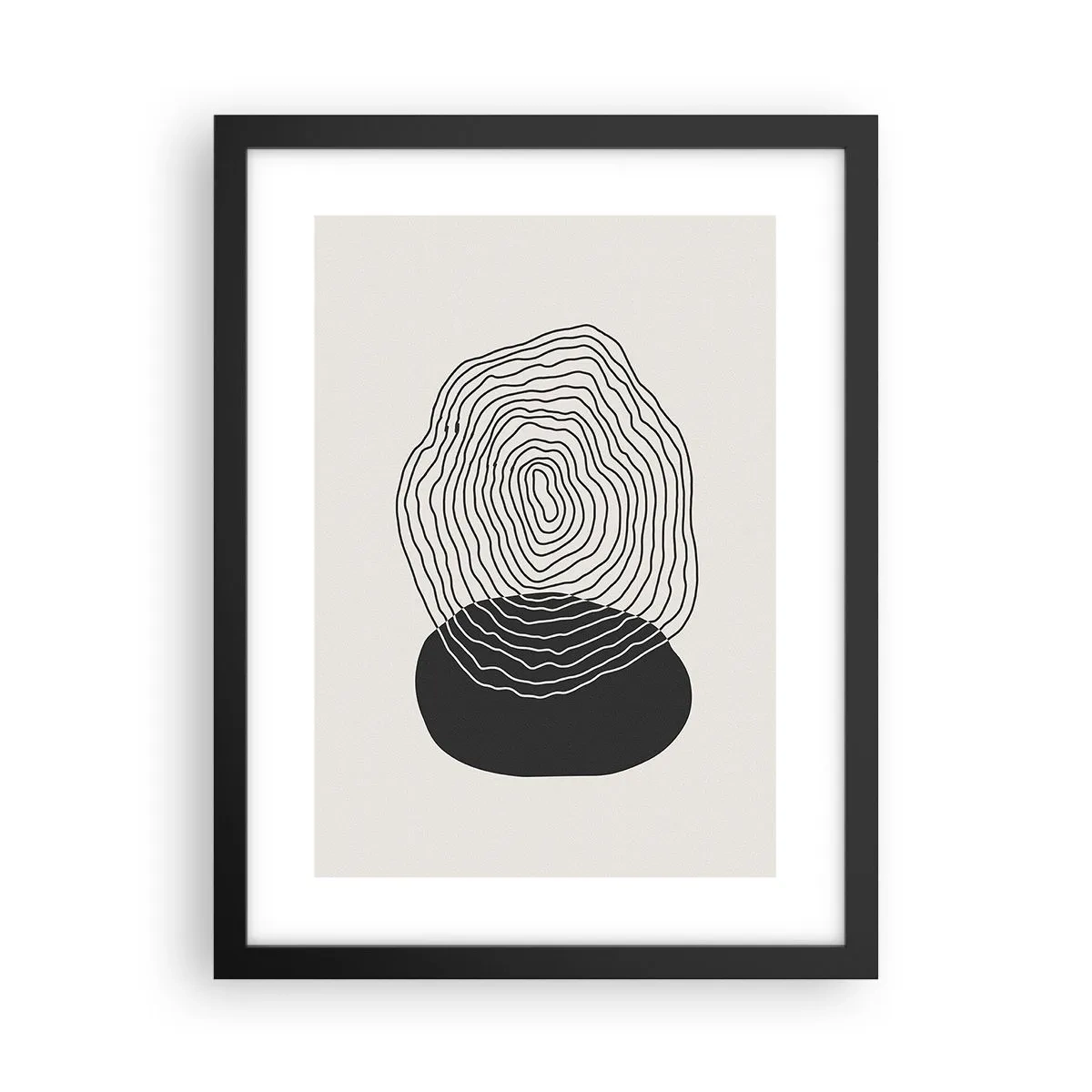 Plakat i sort ramme - Varighed og vibration - 30x40 cm