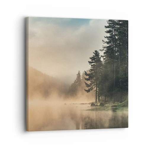 Lærredstryk - Billede på lærred - En dags fødsel - 30x30 cm