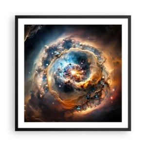 Plakat i sort ramme - Begyndelse - 60x60 cm