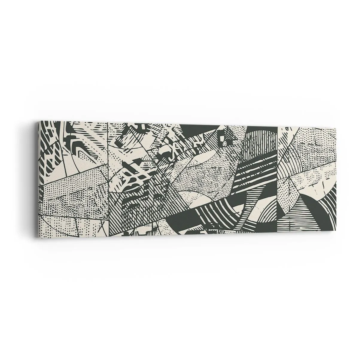 Lærredstryk - Billede på lærred - Nutidens dynamik - 90x30 cm