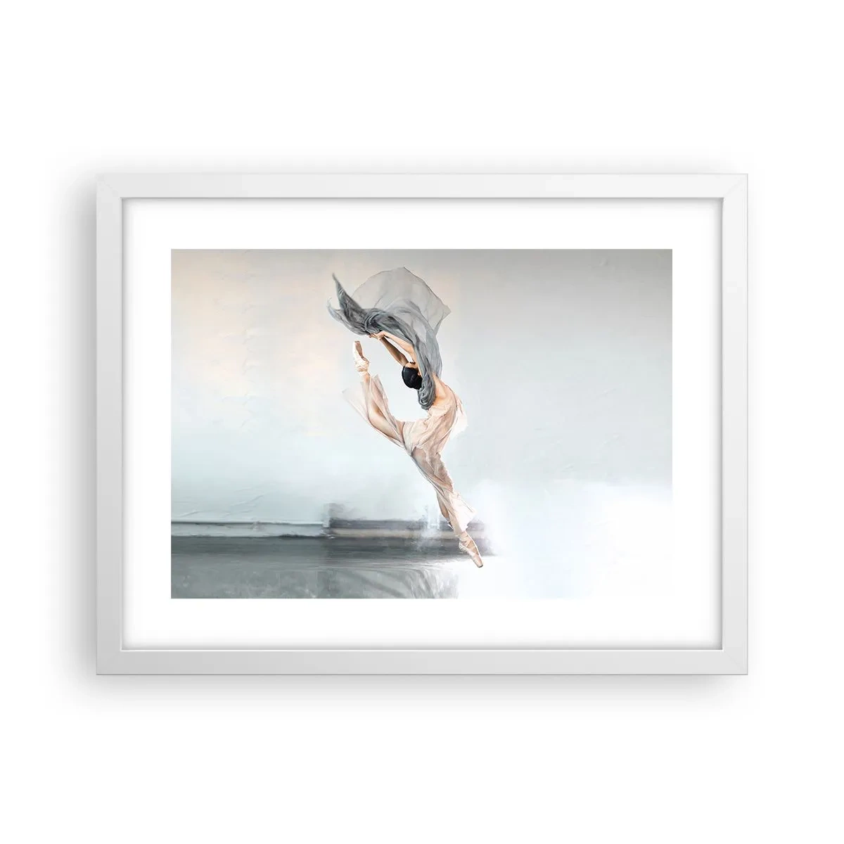 Plakat i hvid ramme - I dansende henrykkelse - 40x30 cm